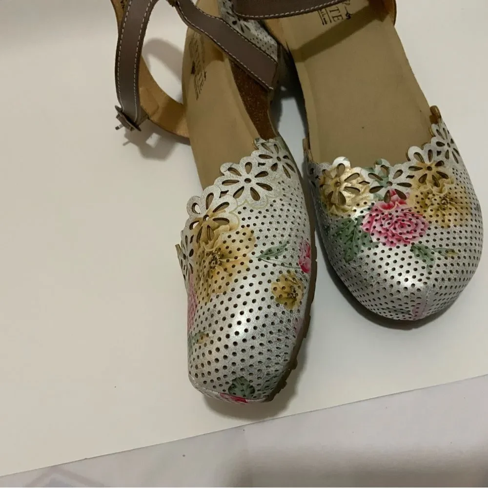 NWOT L’Artiste Leather Shoes AAHNA  flower cutout design size 42 (10.5 /11) - Picture 4 of 16